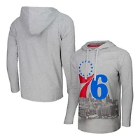 Men's Stadium Essentials Philadelphia 76ers Atrium Raglan Long Sleeve Hoodie T-Shirt