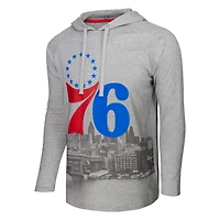 Men's Stadium Essentials Philadelphia 76ers Atrium Raglan Long Sleeve Hoodie T-Shirt