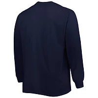 Michigan Wolverines Big  Tall Two-Hit Raglan Long Sleeve T-Shirt