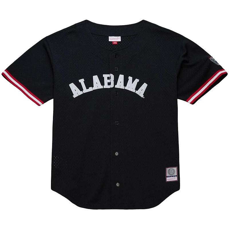 Mitchell  Ness Alabama Crimson Tide On The Clock Full-Button Fashion Jersey