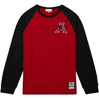 Mitchell  Ness Arkansas Razorbacks Legendary Slub Raglan Long Sleeve T-Shirt