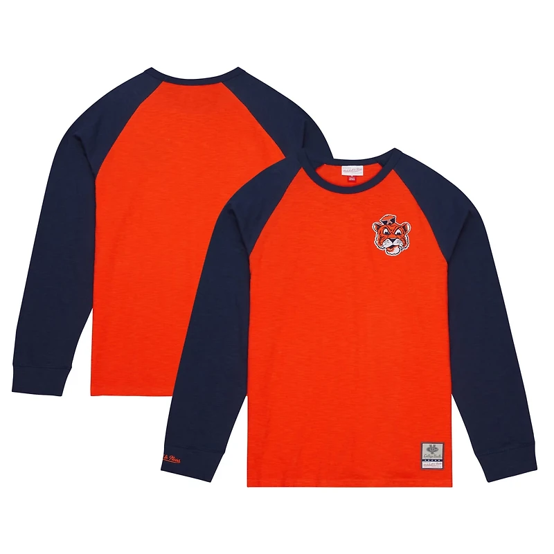 Mitchell  Ness Auburn Tigers Legendary Slub Raglan Long Sleeve T-Shirt