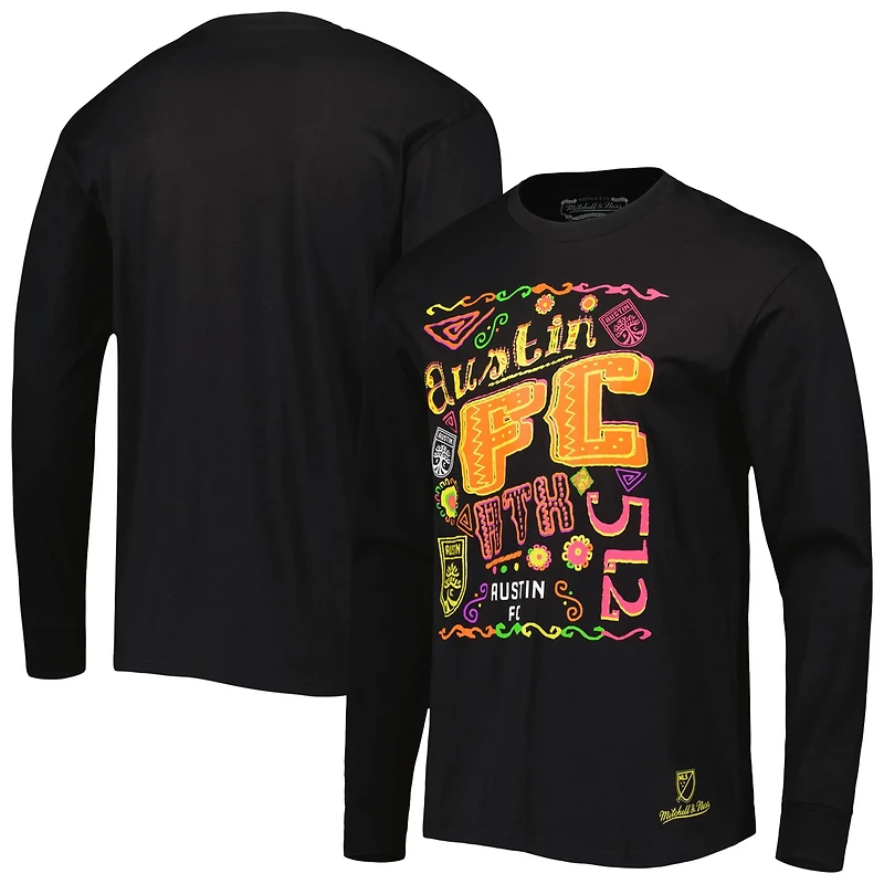 Mitchell  Ness Austin FC Papel Picado Long Sleeve T-Shirt