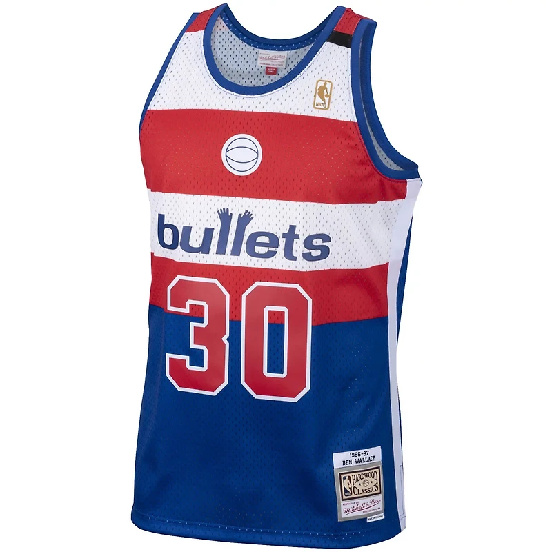 Mitchell Ness Ben Wallace Washington Bullets 2001/02 Hardwood Classics Swingman Jersey