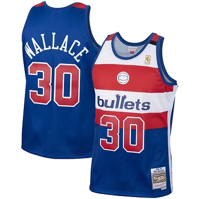 Mitchell  Ness Ben Wallace Washington Bullets 2001/02 Hardwood Classics Swingman Jersey