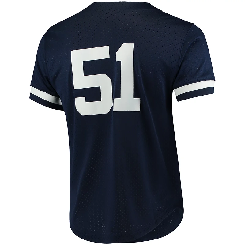 Mitchell  Ness Bernie Williams New York Yankees Cooperstown Collection Mesh Batting Practice Button-Up Jersey