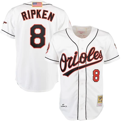 Mitchell  Ness Cal Ripken Baltimore Orioles Home Authentic Jersey