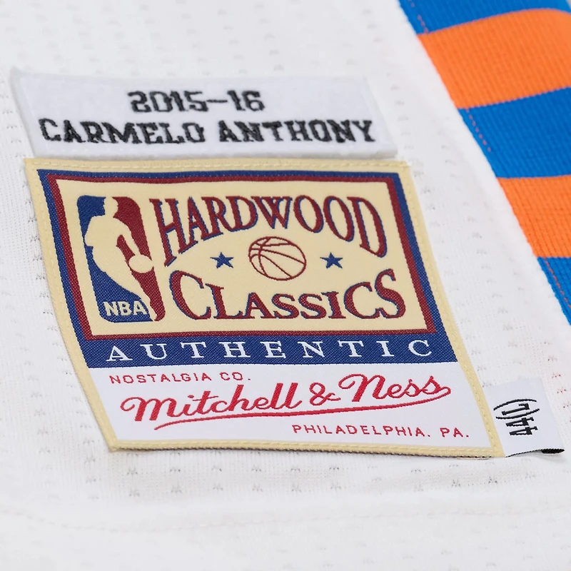 Mitchell  Ness Carmelo Anthony New York Knicks 2015-16 Hardwood Classics Authentic Jersey