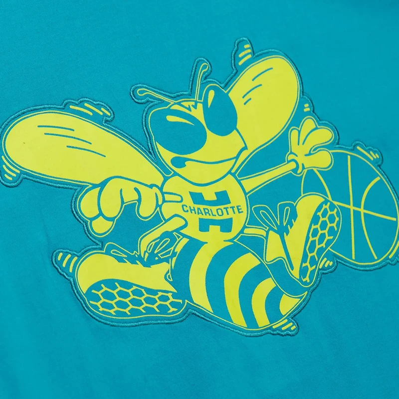 Mitchell  Ness Charlotte Hornets Hardwood Classics Neon Nights Premium T-Shirt