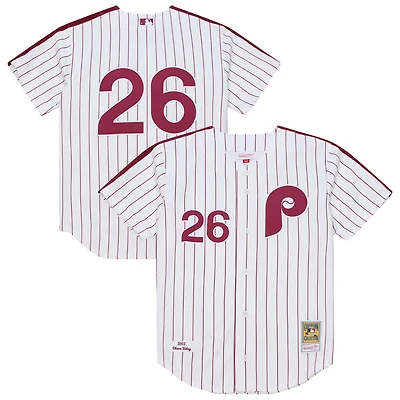 Mitchell  Ness Chase Utley Philadelphia Phillies 2003 Cooperstown Collection Authentic Jersey