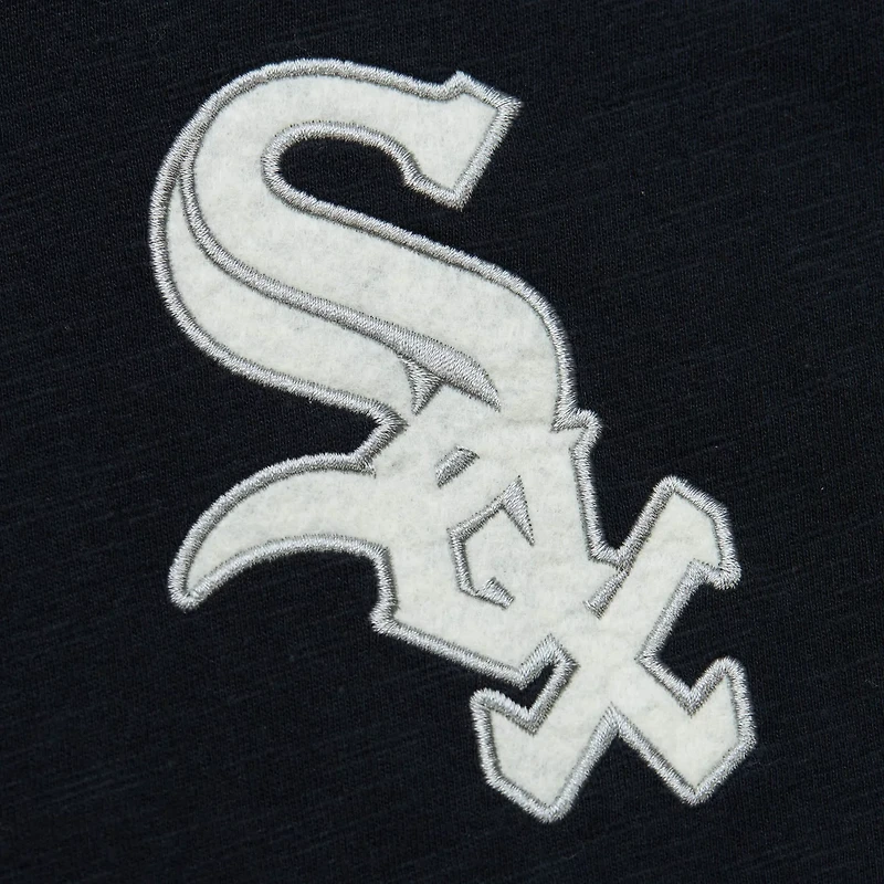 Mitchell  Ness Chicago White Sox Cooperstown Collection Legendary Raglan Slub Henley 3 4-Sleeve T-Shirt