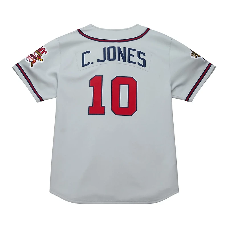 Mitchell  Ness Chipper Jones Atlanta Braves 1995 Throwback Authentic Jersey