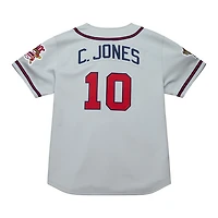 Mitchell  Ness Chipper Jones Atlanta Braves 1995 Throwback Authentic Jersey