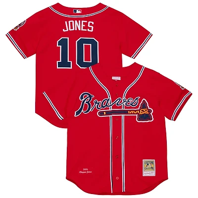 Mitchell  Ness Chipper Jones Atlanta Braves 2006 Cooperstown Collection Authentic Jersey