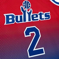 Mitchell  Ness Chris Webber Red Washington Bullets 1994 95 Hardwood Classics Fadeaway Swingman Player Jersey