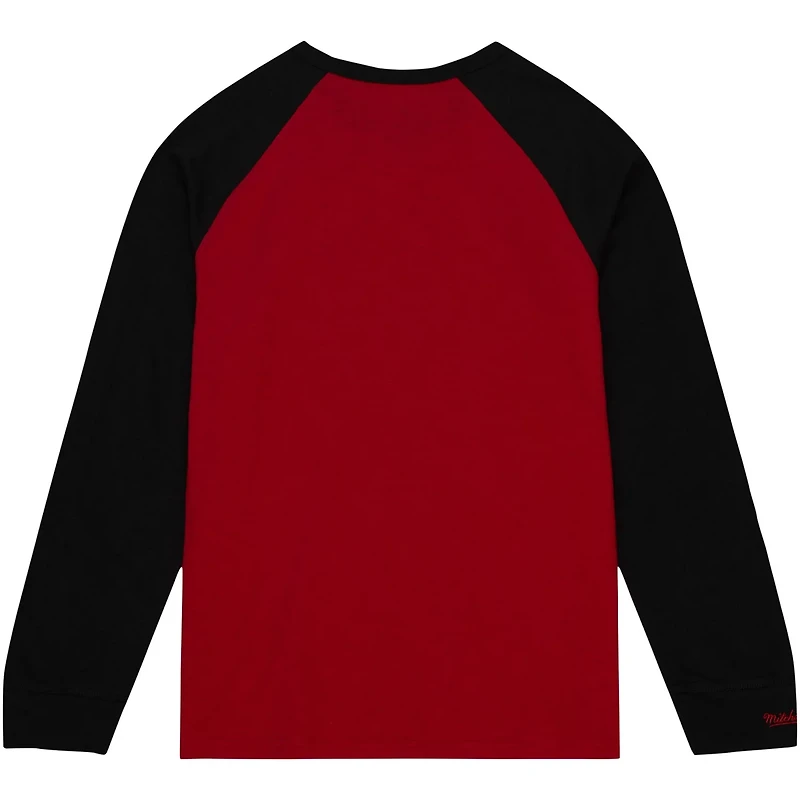 Mitchell  Ness Cincinnati Bearcats Legendary Slub Raglan Long Sleeve T-Shirt