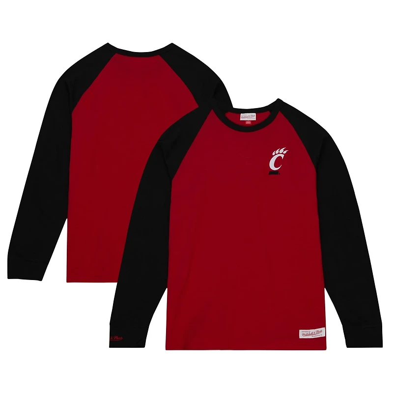 Mitchell  Ness Cincinnati Bearcats Legendary Slub Raglan Long Sleeve T-Shirt