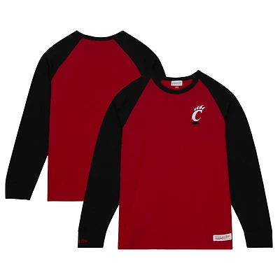 Mitchell  Ness Cincinnati Bearcats Legendary Slub Raglan Long Sleeve T-Shirt
