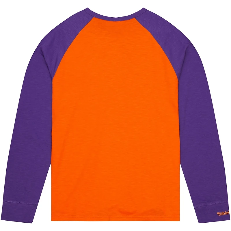 Mitchell  Ness Clemson Tigers Legendary Slub Raglan Long Sleeve T-Shirt