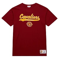 Mitchell  Ness Cleveland Cavaliers Hardwood Classics Felt Applique Slub T-Shirt