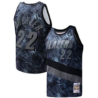 Mitchell  Ness Clyde Drexler Portland Trail Blazers Hardwood Classics 1991 92 Tie-Dye Swingman Jersey