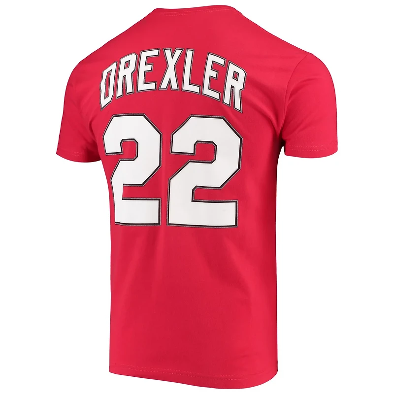 Mitchell  Ness Clyde Drexler Portland Trail Blazers Hardwood Classics Player Name Number T-Shirt