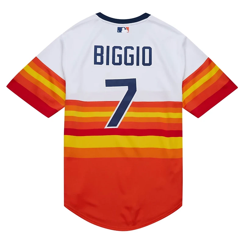 Mitchell  Ness Craig Biggio Houston Astros 2004 Cooperstown Collection Authentic Throwback Jersey