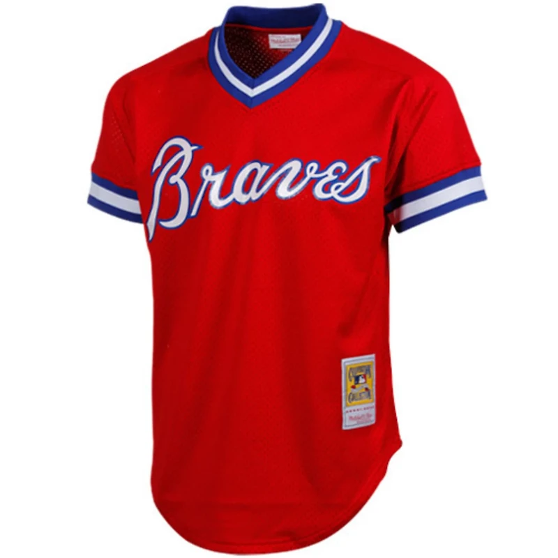 Mitchell  Ness Dale Murphy Atlanta Braves 1980 Authentic Cooperstown Collection Mesh Batting Practice Jersey
