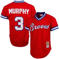 Mitchell  Ness Dale Murphy Atlanta Braves 1980 Authentic Cooperstown Collection Mesh Batting Practice Jersey