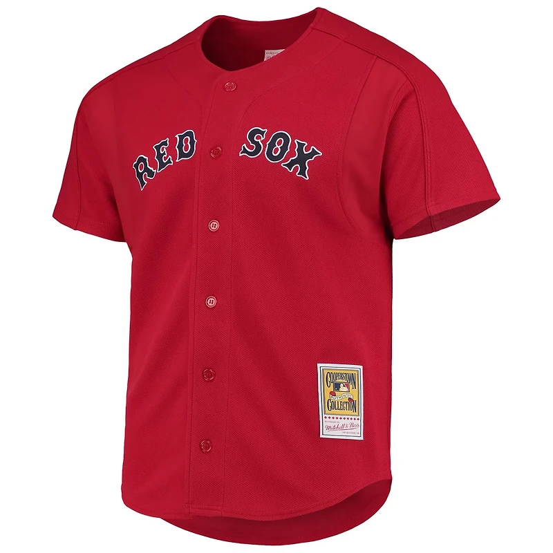 Mitchell  Ness David Ortiz Boston Sox Cooperstown Collection Mesh Batting Practice Button-Up Jersey