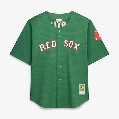 Mitchell Ness David Ortiz Kelly Boston Red Sox Big Tall Cooperstown Collection Mesh Batting Practice Jersey