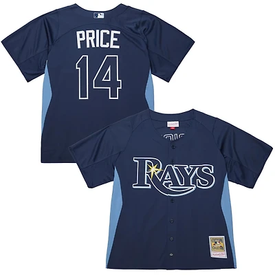 Mitchell  Ness David Price Tampa Bay Rays Authentic Batting Practice Jersey