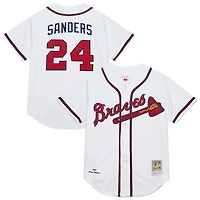 Mitchell  Ness Deion Sanders Atlanta Braves Cooperstown Collection 1992 Authentic Jersey