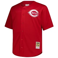 Mitchell  Ness Deion Sanders Cincinnati s Big Tall Cooperstown Mesh Batting Practice Jersey