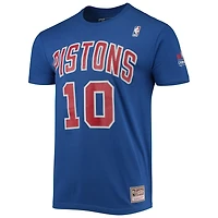 Mitchell  Ness Dennis Rodman Detroit Pistons Hardwood Classics Stitch Name Number T-Shirt