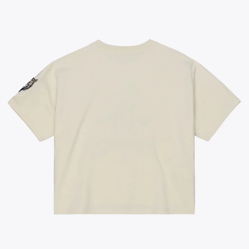 Mitchell Ness Detroit Tigers Cooperstown Yacht Rock Boxy Cropped T-Shirt