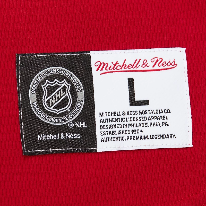 Mitchell  Ness Detroit Wings Thermal Henley Long Sleeve T-Shirt