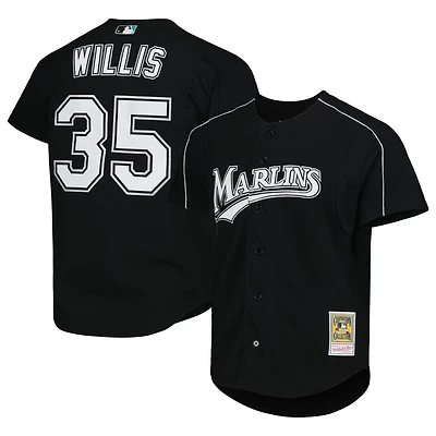 Mitchell  Ness Dontrelle Willis Florida Marlins Cooperstown Collection Mesh Batting Practice Button-Up Jersey