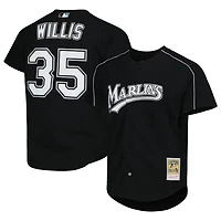 Mitchell  Ness Dontrelle Willis Florida Marlins Cooperstown Collection Mesh Batting Practice Button-Up Jersey