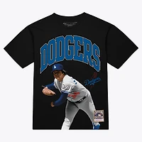 Mitchell  Ness Fernando Valenzuela Los Angeles Dodgers Photo Arch Player Graphic T-Shirt