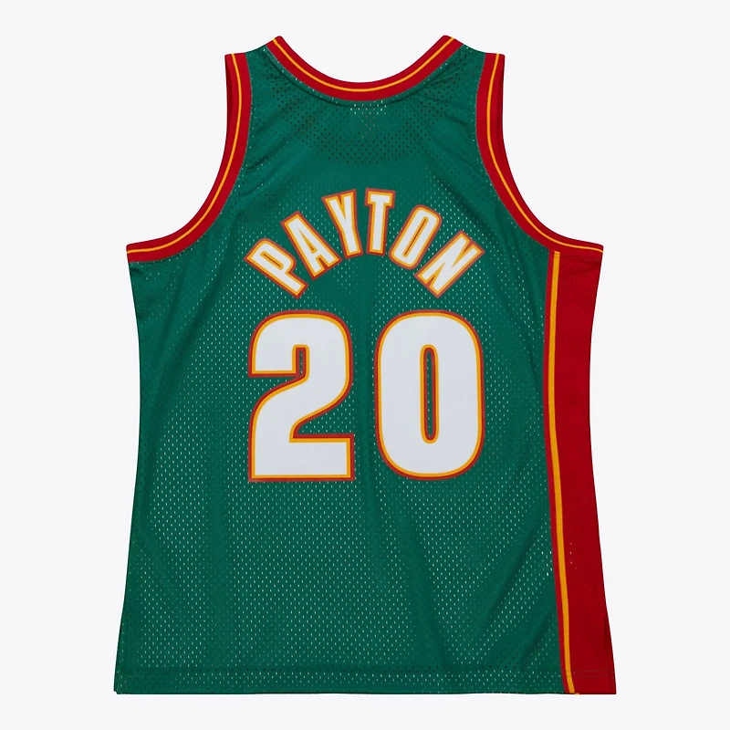 Mitchell  Ness Gary Payton Kelly Seattle SuperSonics 1995 96 Hardwood Classics Swingman Jersey