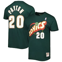 Mitchell  Ness Gary Payton Seattle SuperSonics Hardwood Classics Stitch Name Number T-Shirt