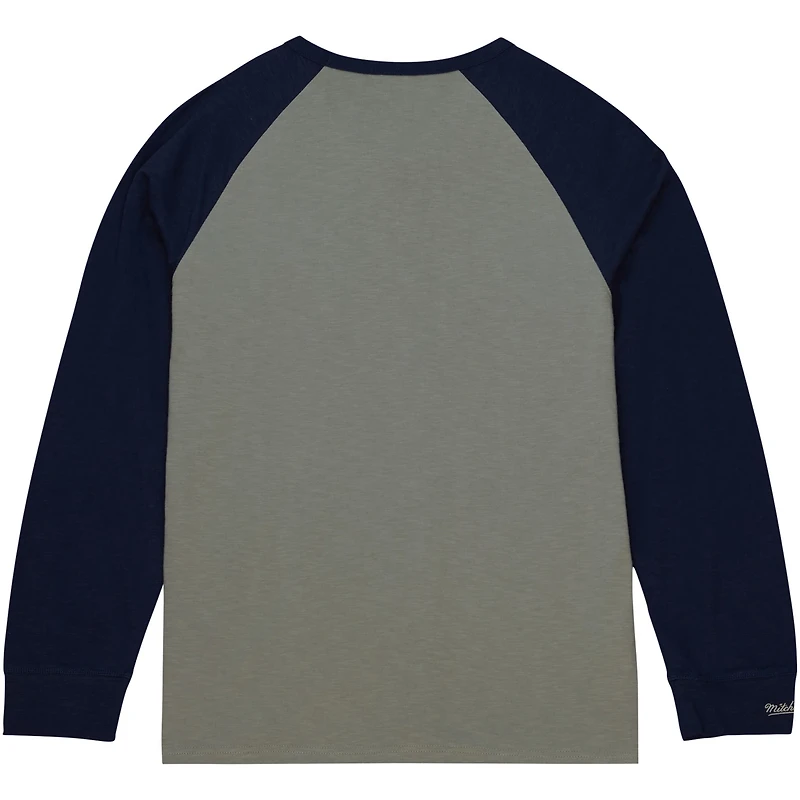 Mitchell  Ness Georgetown Hoyas Legendary Slub Raglan Long Sleeve T-Shirt