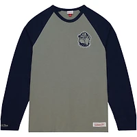 Mitchell  Ness Georgetown Hoyas Legendary Slub Raglan Long Sleeve T-Shirt