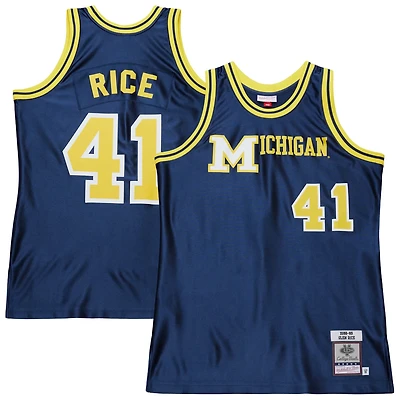 Mitchell  Ness Glen Rice Michigan Wolverines 1988 89 Authentic Jersey
