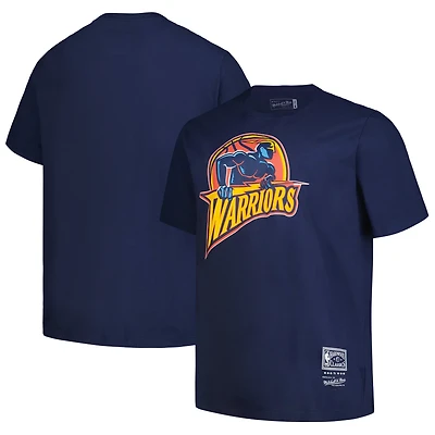 Mitchell  Ness Golden State Warriors Big  Tall Hardwood Classics Vintage Logo T-Shirt