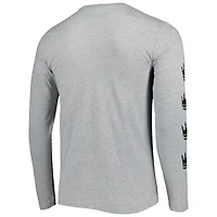 Mitchell  Ness Heathered Gray Charlotte FC Logo Long Sleeve T-Shirt