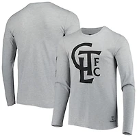 Mitchell  Ness Heathered Gray Charlotte FC Logo Long Sleeve T-Shirt