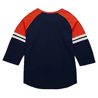 Mitchell  Ness Houston Astros Cooperstown Collection Legendary Raglan Slub Henley 3 4-Sleeve T-Shirt
