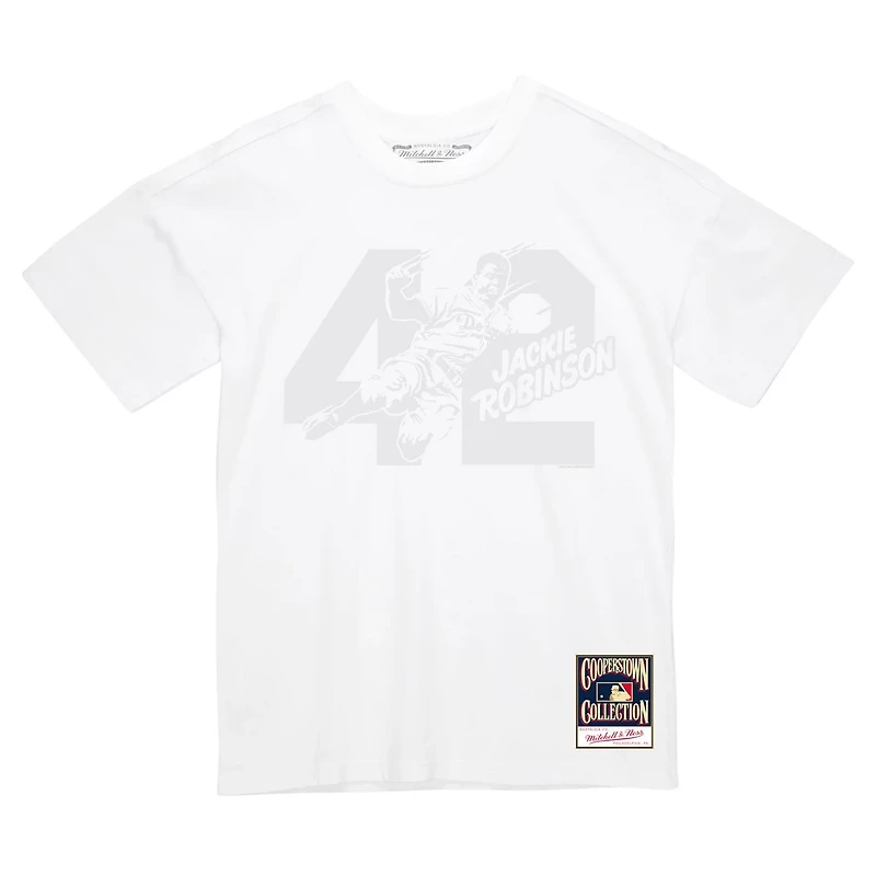 Mitchell  Ness Jackie Robinson Brooklyn Dodgers Cooperstown Collection Sliding 42 T-Shirt